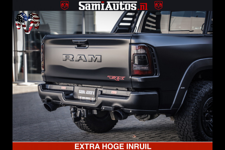 Dodge Ram 1500 TRX 6.2 4X4 | FULL PPF WRAP | HELLCAT | DIGI CLUSTER | RAMBAR | BEADLOCK WHEELS | PANORAMA | HEADUP | 360CAM | 12'' MULTIMEDIA | CARBON PACK | 3500KG | ZEER EXCLUSIEF