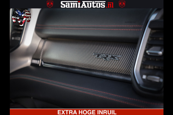 Dodge Ram 1500 TRX 6.2 4X4 | FULL PPF WRAP | HELLCAT | DIGI CLUSTER | RAMBAR | BEADLOCK WHEELS | PANORAMA | HEADUP | 360CAM | 12'' MULTIMEDIA | CARBON PACK | 3500KG | ZEER EXCLUSIEF