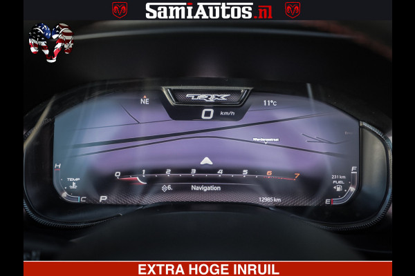 Dodge Ram 1500 TRX 6.2 4X4 | FULL PPF WRAP | HELLCAT | DIGI CLUSTER | RAMBAR | BEADLOCK WHEELS | PANORAMA | HEADUP | 360CAM | 12'' MULTIMEDIA | CARBON PACK | 3500KG | ZEER EXCLUSIEF