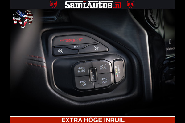 Dodge Ram 1500 TRX 6.2 4X4 | FULL PPF WRAP | HELLCAT | DIGI CLUSTER | RAMBAR | BEADLOCK WHEELS | PANORAMA | HEADUP | 360CAM | 12'' MULTIMEDIA | CARBON PACK | 3500KG | ZEER EXCLUSIEF