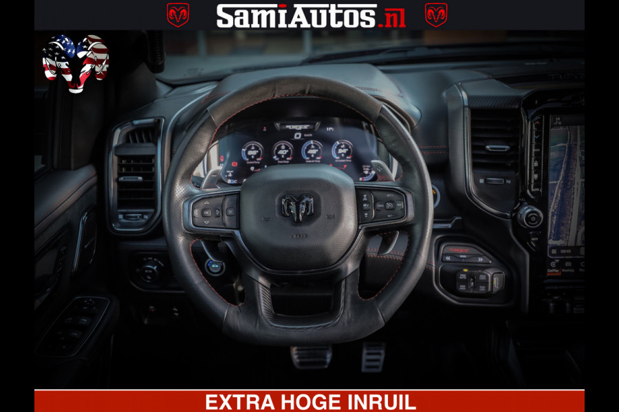 Dodge Ram 1500 TRX 6.2 4X4 | FULL PPF WRAP | HELLCAT | DIGI CLUSTER | RAMBAR | BEADLOCK WHEELS | PANORAMA | HEADUP | 360CAM | 12'' MULTIMEDIA | CARBON PACK | 3500KG | ZEER EXCLUSIEF