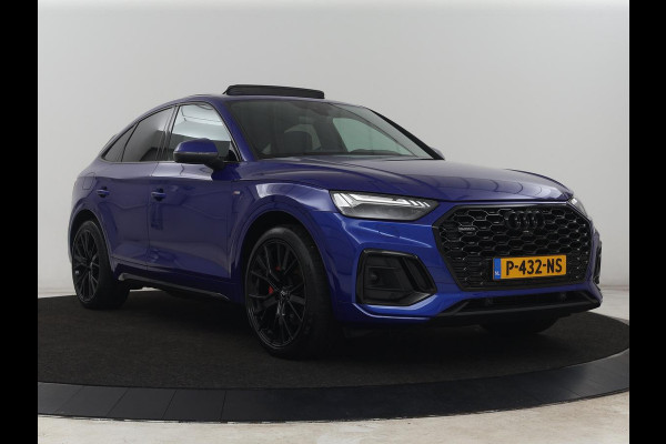 Audi Q5 Sportback 55 TFSIe S edition | Panoramadak | Bang & Olufsen | Stoelverwarming | Adaptive cruise | Luchtvering | Matrix LED | 21'' | Carplay | Half leder | Navigatie | Camera | S Line | PHEV | Plug In