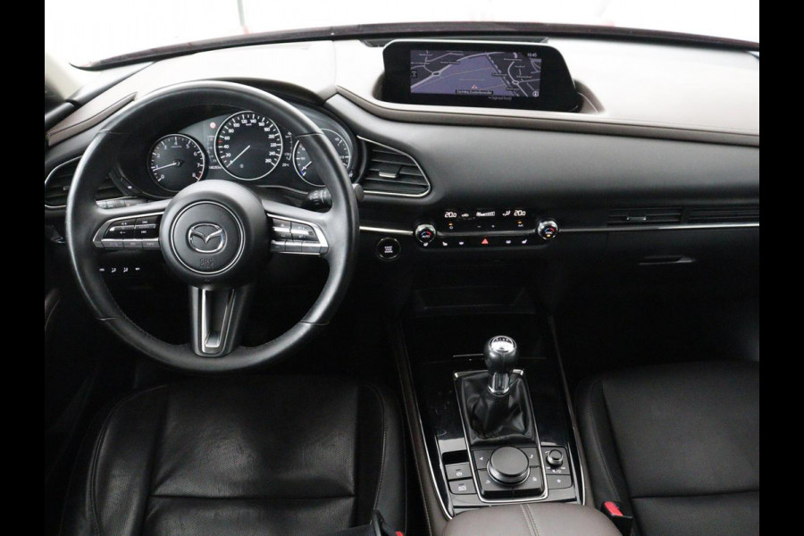 Mazda CX-30 2.0 e-SkyActiv-X M Hybrid Luxury | Stoelverwarming | Head-Up | Leder | Bose Surround | Camera | Carplay | Keyless | Navigatie | Full LED | Stuurverwarming | Climate control