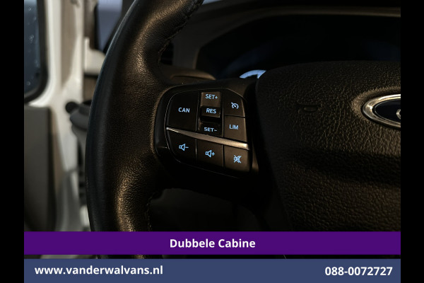 Ford Transit Custom 2.0 TDCI 170pk L2H1 Dubbele Cabine Euro6 Airco | 5-Zits | 2x Zijdeur | Camera | Navigatie | LED, Apple Carplay, Android Auto, Cruisecontrol, Verwarmde voorruit, Trekhaak, Parkeersensoren