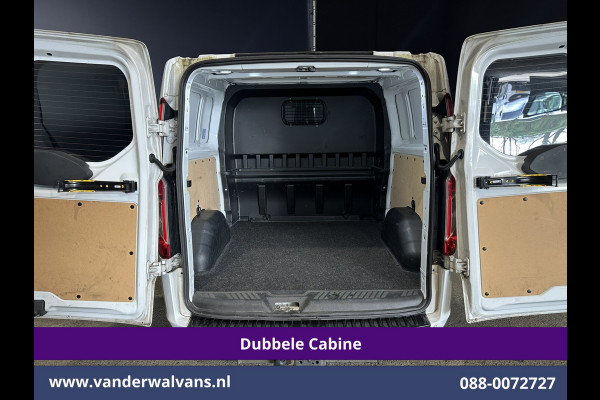 Ford Transit Custom 2.0 TDCI 170pk L2H1 Dubbele Cabine Euro6 Airco | 5-Zits | 2x Zijdeur | Camera | Navigatie | LED, Apple Carplay, Android Auto, Cruisecontrol, Verwarmde voorruit, Trekhaak, Parkeersensoren