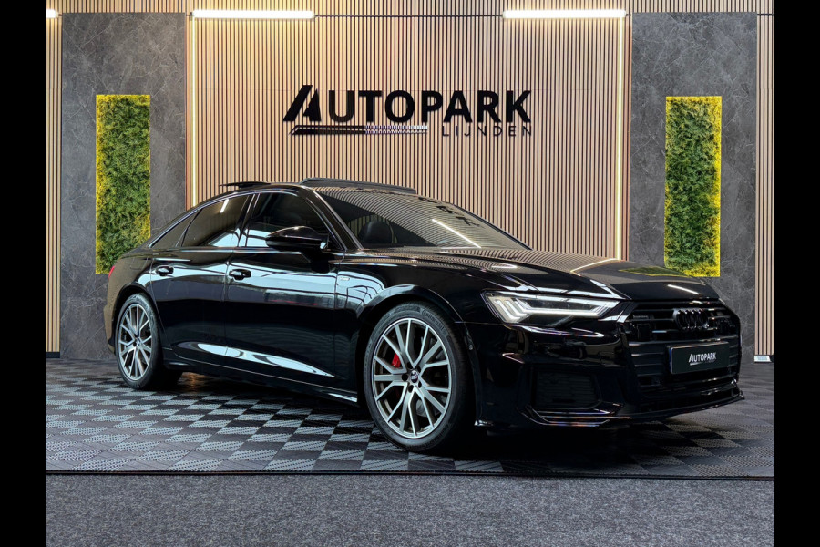 Audi A6 Limousine 50 TFSI e quattro 3x S-LINE |PANO|MATRIXLED|B&O|KEYLESS|DEALER ONDERHOUDEN|SFEERVERLICHTING|TREKHAAK|299PK|VOL!