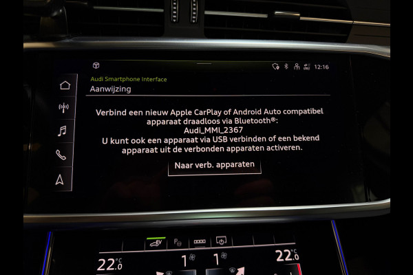 Audi A6 Limousine 50 TFSI e quattro 3x S-LINE |PANO|MATRIXLED|B&O|KEYLESS|DEALER ONDERHOUDEN|SFEERVERLICHTING|TREKHAAK|299PK|VOL!