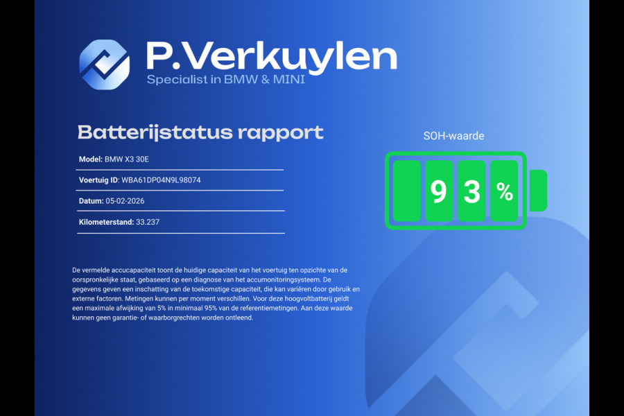 BMW X3 xDrive30e M SPORT | PANORAMA | TREKHAAK | HEAD UP | 21" LM VELGEN | SIDE ASSIST |