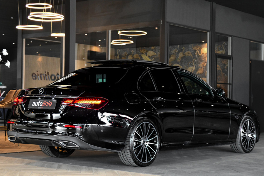 Mercedes-Benz E-Klasse 400 d 4MATIC AMG Night. Pano, Luchtv, Memory, 360, Burm, Leder, Dodeh, CarPlay, Sfeer!
