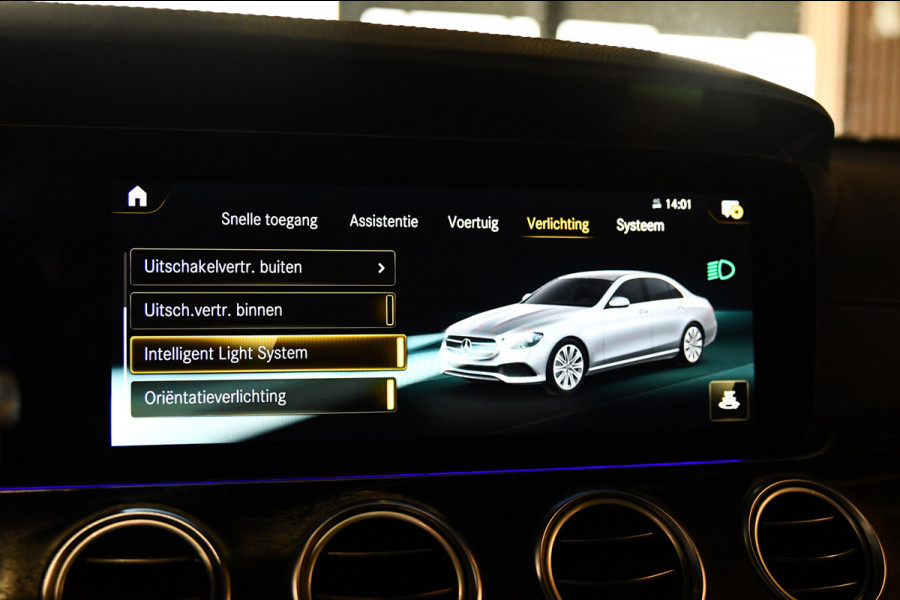 Mercedes-Benz E-Klasse 400 d 4MATIC AMG Night. Pano, Luchtv, Memory, 360, Burm, Leder, Dodeh, CarPlay, Sfeer!