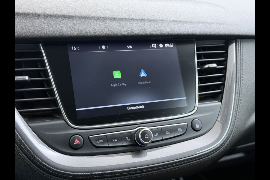 Opel Grandland X T 131PK AUT-8 Trekhaak Navi Camera Ecc Apple Carplay Android Auto Pdc Business Executive Elek.Achterklep Bi-Coulour AGR-Comfort Stoel Lane Assist Isofix Lmv Zwart Dak Keyless Origineel Nederlandse Auto