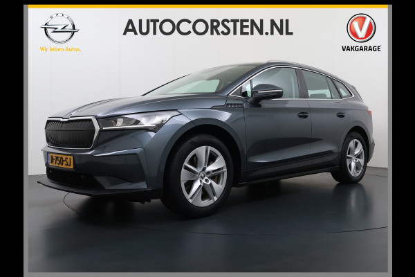 Škoda ENYAQ iV 80 Trekhaak Adap.Cruise 3 Fase Warmtepomp Camera Apple Carplay/Android Auto Navi Ecc Pdc Assistentie+Climate Pakket Led Lmv Stoel+Stuurverwarming Lane Assist File Assistent Bluetooth Isofix Keyless-go Connected services Dodehoek detector 1e Eigenaar Origineel Nederlandse Auto 1.000KG Trekgewicht