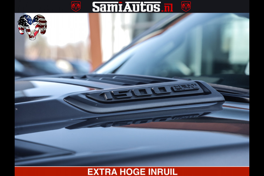 Dodge Ram 1500 LARAMIE SPORT | 5.7 V8 4X4 | 12 INCH MULTIMEDIA | MEMORY SEAT | BED STEP | 3500KG | GRANITE CRYSTAL | PRINS LPG | CRUISE | FULL LED | ALARM K3 | UITLAAT KLEP SYSTEEM ALS NIEUW!
