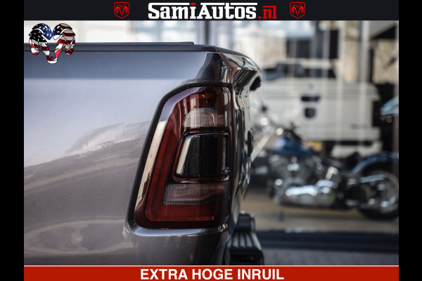 Dodge Ram 1500 LARAMIE SPORT | 5.7 V8 4X4 | 12 INCH MULTIMEDIA | MEMORY SEAT | BED STEP | 3500KG | GRANITE CRYSTAL | PRINS LPG | CRUISE | FULL LED | ALARM K3 | UITLAAT KLEP SYSTEEM ALS NIEUW!