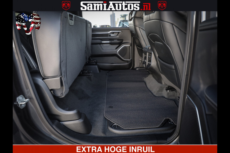 Dodge Ram 1500 LARAMIE SPORT | 5.7 V8 4X4 | 12 INCH MULTIMEDIA | MEMORY SEAT | BED STEP | 3500KG | GRANITE CRYSTAL | PRINS LPG | CRUISE | FULL LED | ALARM K3 | UITLAAT KLEP SYSTEEM ALS NIEUW!