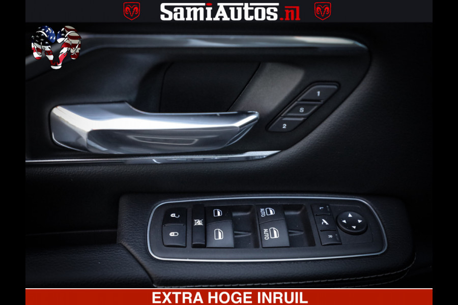 Dodge Ram 1500 LARAMIE SPORT | 5.7 V8 4X4 | 12 INCH MULTIMEDIA | MEMORY SEAT | BED STEP | 3500KG | GRANITE CRYSTAL | PRINS LPG | CRUISE | FULL LED | ALARM K3 | UITLAAT KLEP SYSTEEM ALS NIEUW!