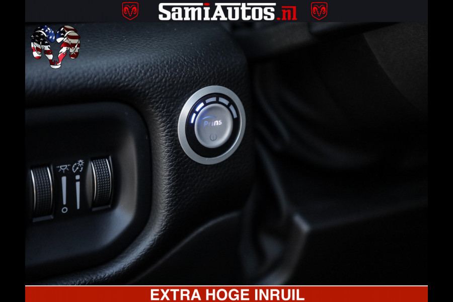 Dodge Ram 1500 LARAMIE SPORT | 5.7 V8 4X4 | 12 INCH MULTIMEDIA | MEMORY SEAT | BED STEP | 3500KG | GRANITE CRYSTAL | PRINS LPG | CRUISE | FULL LED | ALARM K3 | UITLAAT KLEP SYSTEEM ALS NIEUW!