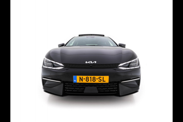 Kia Ev6 GT-Line 77.4 kWh (3-Fase-11kW) {SOH-100%} (INCL-BTW) Aut. *HEATPUMP | PANO | HEAD-UP | LEATHER-ALCANTARA | ADAPTIVE-CRUISE | DIGI-COCKPIT | MERIDIAN-AUDIO | MEMORYPACK | FULL-LED | KEYLESS | TOPVIEW | DAB | BLINDSPOT | NAVI-FULLMAP |