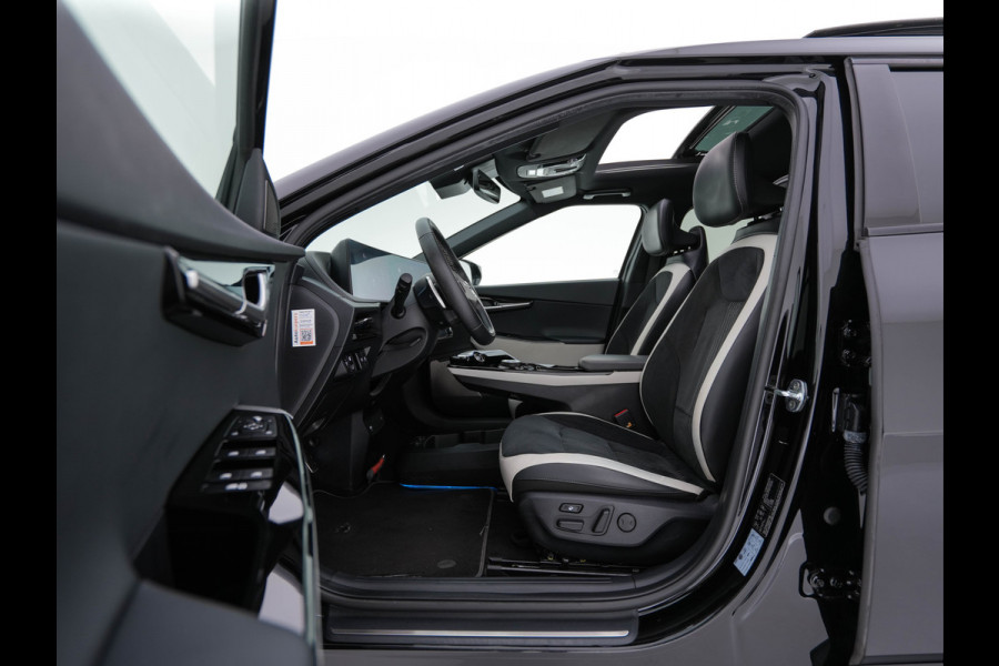 Kia Ev6 GT-Line 77.4 kWh (3-Fase-11kW) {SOH-100%} (INCL-BTW) Aut. *HEATPUMP | PANO | HEAD-UP | LEATHER-ALCANTARA | ADAPTIVE-CRUISE | DIGI-COCKPIT | MERIDIAN-AUDIO | MEMORYPACK | FULL-LED | KEYLESS | TOPVIEW | DAB | BLINDSPOT | NAVI-FULLMAP |