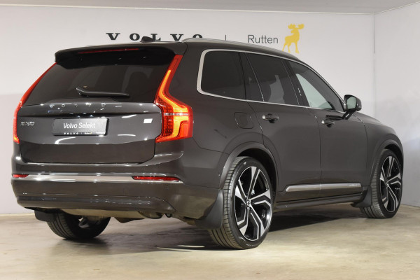 Volvo XC90 T8 455PK Recharge AWD Ultimate Bright / Luchtvering / Bowers & Wilkins / Schuif-kanteldak / 360 Camera / Head Up Display / Nappaleder met ventilatie / Massagefunctie / Gelamineerde zijruiten / 22'' Velgen / Trekhaak /  Stoelverwarming / Stuurverwarming