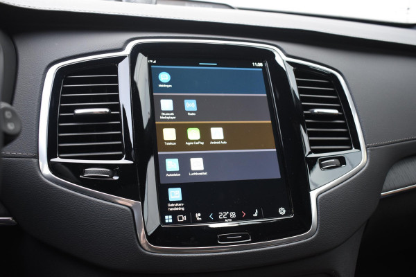 Volvo XC90 T8 455PK Recharge AWD Ultimate Bright / Luchtvering / Bowers & Wilkins / Schuif-kanteldak / 360 Camera / Head Up Display / Nappaleder met ventilatie / Massagefunctie / Gelamineerde zijruiten / 22'' Velgen / Trekhaak /  Stoelverwarming / Stuurverwarming
