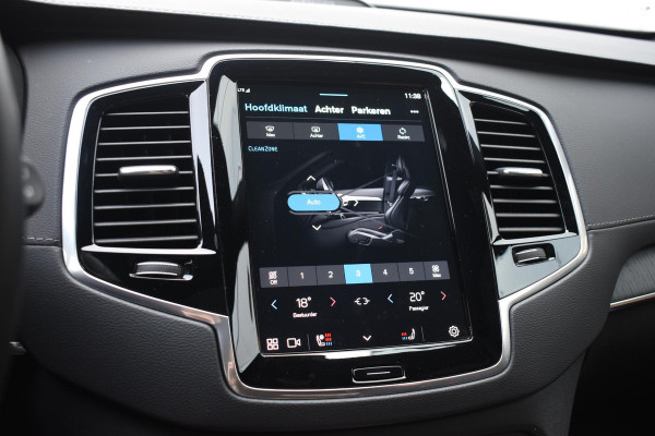 Volvo XC90 T8 455PK Recharge AWD Ultimate Bright / Luchtvering / Bowers & Wilkins / Schuif-kanteldak / 360 Camera / Head Up Display / Nappaleder met ventilatie / Massagefunctie / Gelamineerde zijruiten / 22'' Velgen / Trekhaak /  Stoelverwarming / Stuurverwarming