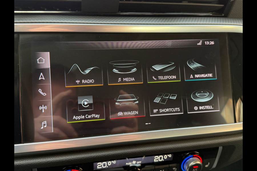 Audi Q3 35 TFSI S Line Pro Line Climate control Cruise LED Stoelverwarming Apple / Android Navi PDC voor/achter