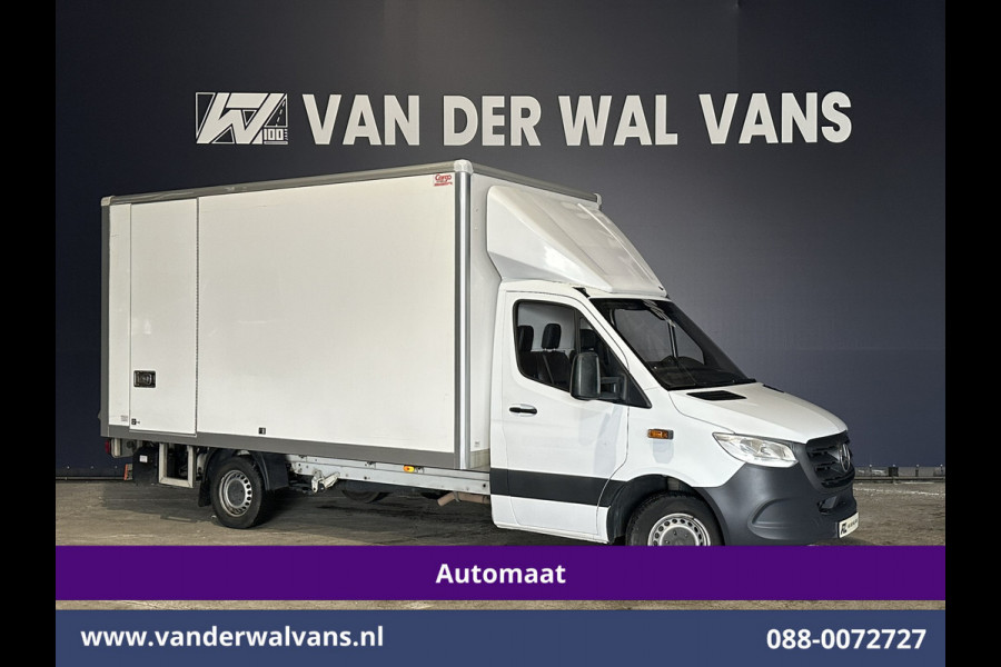 Mercedes-Benz Sprinter 314 CDI Automaat Bakwagen 21m3 KUUB Laadklep Zijdeur Euro6 Airco | LAT om LAT Leder, Bijrijdersbank