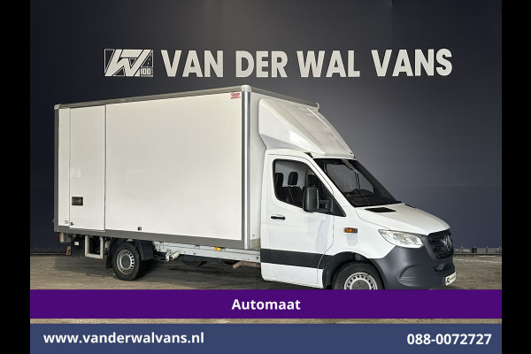 Mercedes-Benz Sprinter 314 CDI Automaat Bakwagen 21m3 KUUB Laadklep Zijdeur Euro6 Airco | LAT om LAT Leder, Bijrijdersbank