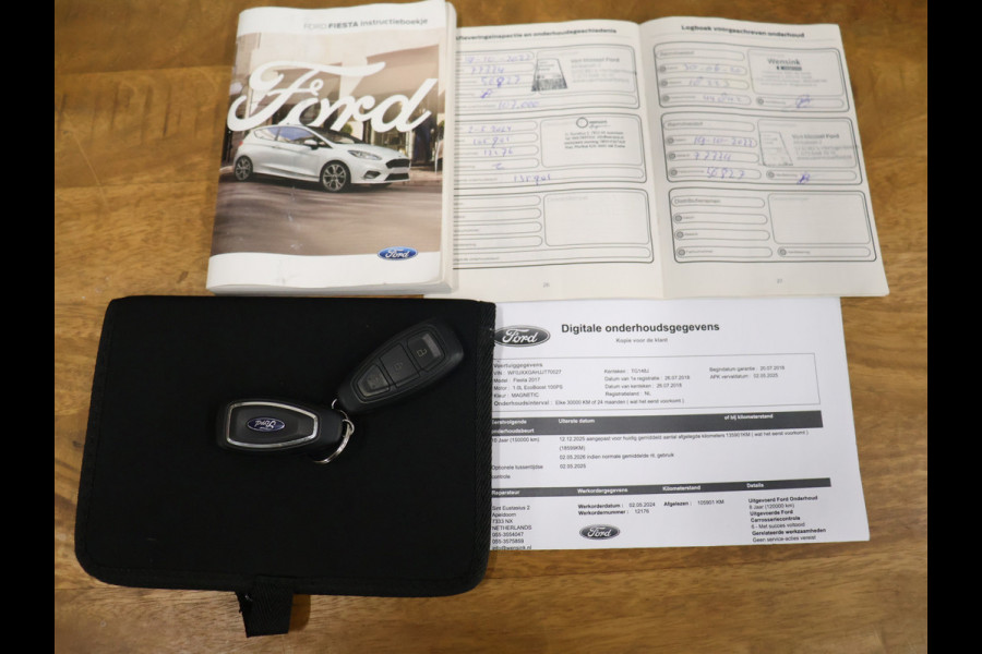 Ford Fiesta 1.0 EcoBoost ST-Line [APPLE CARPLAY, ADNROID AUTO, CRUISE CONTROL, LANE ASSIST, PDC ACHTER, AUTOMATISCHE AIRCO, LICHTMETALEN VELGEN, NIEUWSTAAT]