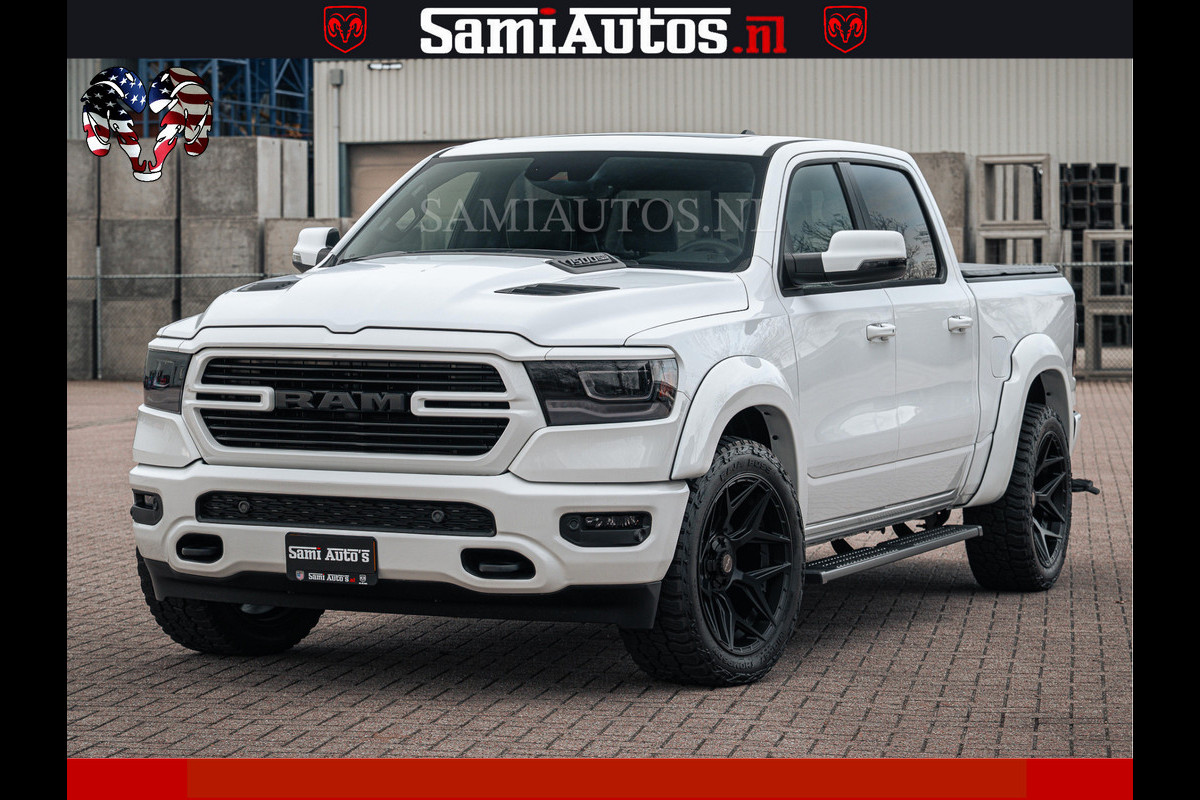 Dodge Ram V8 5.7 402PK | LARAMIE SPORT | Krachtige Hemi | Panorama Dak | 12' Scherm | LPG | Comfortabele Dubbele Cabine met Royale 5 Zitplaatsen | NIEUW EN BPM vrij | Nu Leverbaar uit Voorraad | Nr 2528 - 1276 |