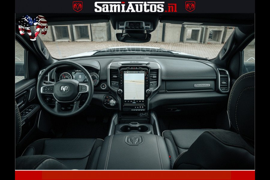 Dodge Ram V8 5.7 402PK | LARAMIE SPORT | Krachtige Hemi | Panorama Dak | 12' Scherm | LPG | Comfortabele Dubbele Cabine met Royale 5 Zitplaatsen | NIEUW EN BPM vrij | Nu Leverbaar uit Voorraad | Nr 2528 - 1276 |