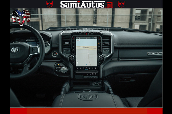 Dodge Ram V8 5.7 402PK | LARAMIE SPORT | Krachtige Hemi | Panorama Dak | 12' Scherm | LPG | Comfortabele Dubbele Cabine met Royale 5 Zitplaatsen | NIEUW EN BPM vrij | Nu Leverbaar uit Voorraad | Nr 2528 - 1276 |
