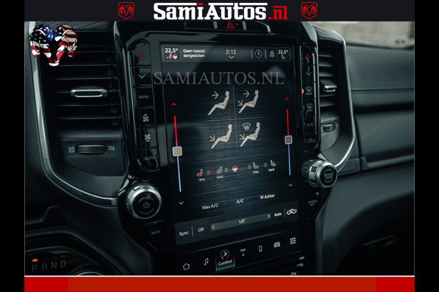 Dodge Ram V8 5.7 402PK | LARAMIE SPORT | Krachtige Hemi | Panorama Dak | 12' Scherm | LPG | Comfortabele Dubbele Cabine met Royale 5 Zitplaatsen | NIEUW EN BPM vrij | Nu Leverbaar uit Voorraad | Nr 2528 - 1276 |