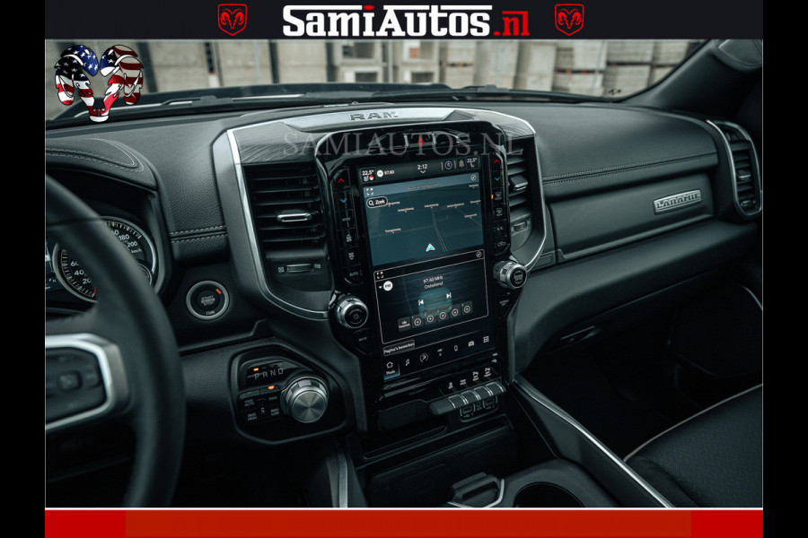 Dodge Ram V8 5.7 402PK | LARAMIE SPORT | Krachtige Hemi | Panorama Dak | 12' Scherm | LPG | Comfortabele Dubbele Cabine met Royale 5 Zitplaatsen | NIEUW EN BPM vrij | Nu Leverbaar uit Voorraad | Nr 2528 - 1276 |