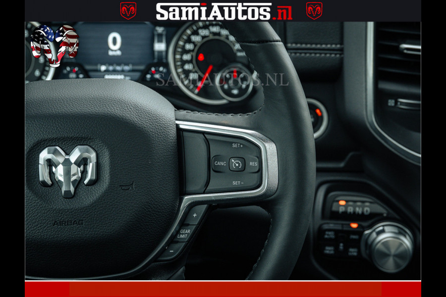 Dodge Ram V8 5.7 402PK | LARAMIE SPORT | Krachtige Hemi | Panorama Dak | 12' Scherm | LPG | Comfortabele Dubbele Cabine met Royale 5 Zitplaatsen | NIEUW EN BPM vrij | Nu Leverbaar uit Voorraad | Nr 2528 - 1276 |