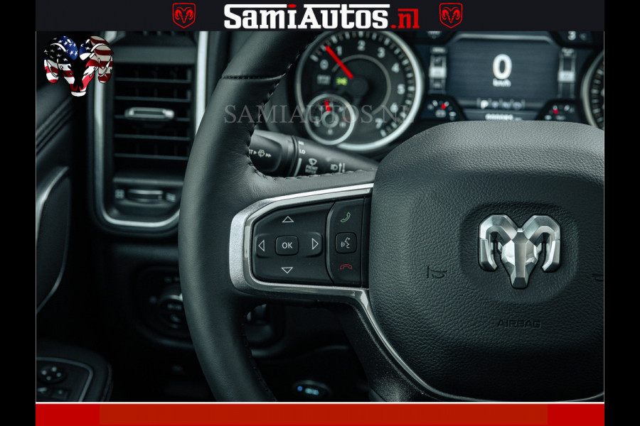 Dodge Ram V8 5.7 402PK | LARAMIE SPORT | Krachtige Hemi | Panorama Dak | 12' Scherm | LPG | Comfortabele Dubbele Cabine met Royale 5 Zitplaatsen | NIEUW EN BPM vrij | Nu Leverbaar uit Voorraad | Nr 2528 - 1276 |