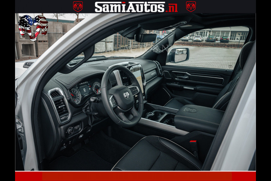Dodge Ram V8 5.7 402PK | LARAMIE SPORT | Krachtige Hemi | Panorama Dak | 12' Scherm | LPG | Comfortabele Dubbele Cabine met Royale 5 Zitplaatsen | NIEUW EN BPM vrij | Nu Leverbaar uit Voorraad | Nr 2528 - 1276 |