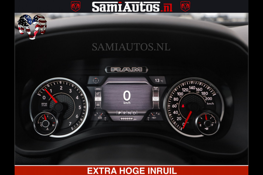 Dodge Ram SPORT | 5.7 V8 4x4 HEMI | PANORAMA DAK | GROOTSCHEM 12 INCH | LPG | Diamond Black Pearl | CREW CAB | DUBBELE CABINE | 5 PERSOONS | DC | VOORRAAD NR 2559 - 3308