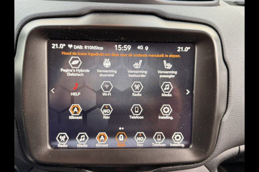 Jeep Renegade 1.5T e-Hybrid S | Automaat | LED | Camera | Carplay/Android | Leder | Navigatie | Stoel en stuurverwarming