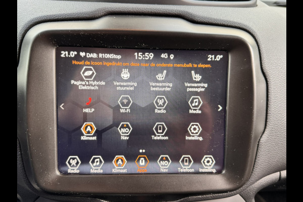 Jeep Renegade 1.5T e-Hybrid S | Automaat | LED | Camera | Carplay/Android | Leder | Navigatie | Stoel en stuurverwarming