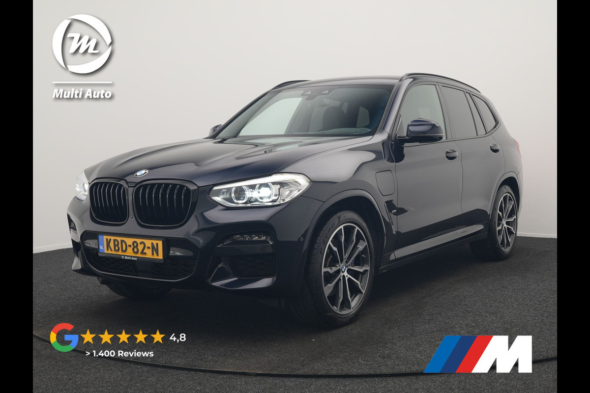 BMW X3 xDrive30e M Sport Plug In Hybrid 293pk Dealer O.H. PHEV | Adaptive Cruise | Head Up | 360 Camera | Harman / Kardon | Adaptief Onderstel | Lederen Sportstoelen Memory & Verwarmd | Sfeerverlichting | M Sportstuur Stuur Verwarmd | Keyless |