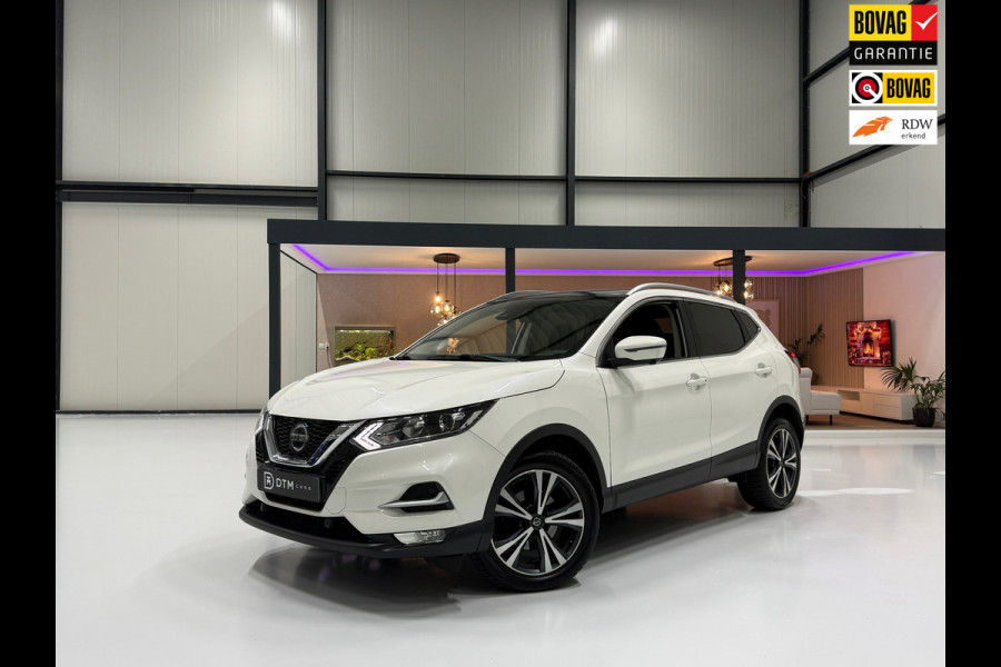 Nissan QASHQAI 158PK Aut. 360° Camera Trekhaak Pano Stoelverw. Lane Assist Navi Climate Pdc Winterpack Isofix Comfortstoelen