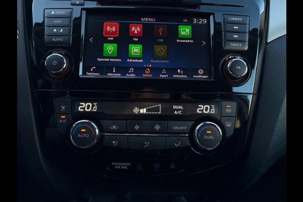 Nissan QASHQAI 158PK Aut. 360° Camera Trekhaak Pano Stoelverw. Lane Assist Navi Climate Pdc Winterpack Isofix Comfortstoelen