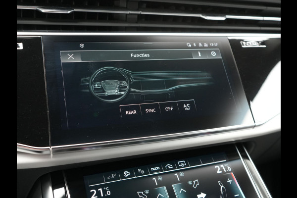 Audi Q8 55 TFSI e Quattro 2x S Line Black Optic PHEV 381pk Dealer O.H. | Trekhaak Af Fabriek | Luchtvering | Panodak | Bang & Olufsen Sound | Camera | Alcantara Sportstoelen Verwarmd | 23"L.M | Virtual | Navigatie | DAB | Plug In Hybrid |