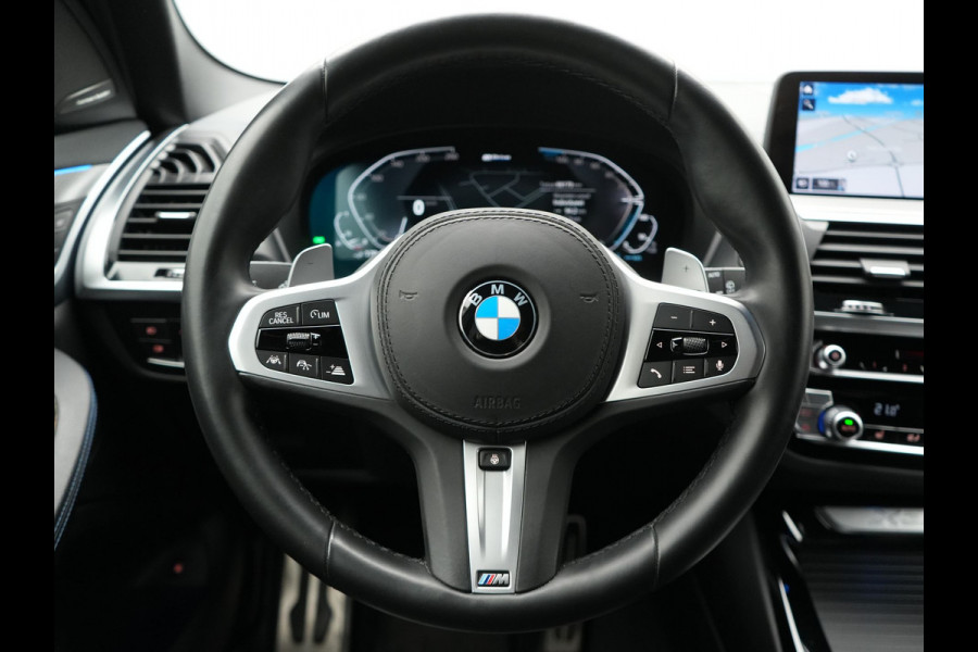 BMW X3 xDrive30e M Sport Plug In Hybrid 293pk Dealer O.H. PHEV | Adaptive Cruise | Head Up | 360 Camera | Harman / Kardon | Adaptief Onderstel | Lederen Sportstoelen Memory & Verwarmd | Sfeerverlichting | M Sportstuur Stuur Verwarmd | Keyless |