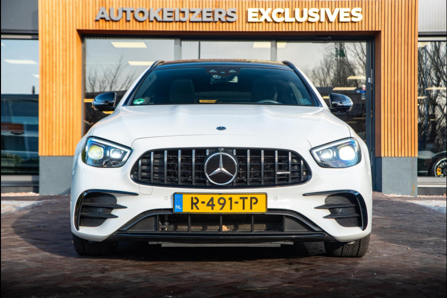 Mercedes-Benz E-Klasse Estate 53 AMG 4MATIC Premium 360 Cam Panodak Burmester Ambient 360 Cam Leer Alcantara ACC Dode Hoek DAB+ E53