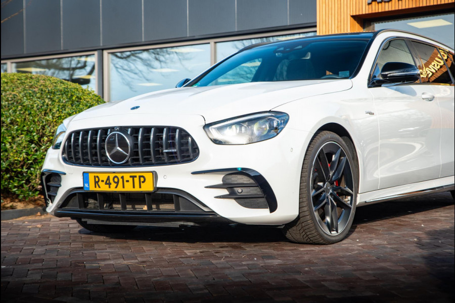 Mercedes-Benz E-Klasse Estate 53 AMG 4MATIC Premium 360 Cam Panodak Burmester Ambient 360 Cam Leer Alcantara ACC Dode Hoek DAB+ E53