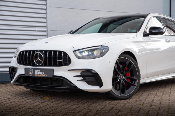 Mercedes-Benz E-Klasse Estate 53 AMG 4MATIC Premium 360 Cam Panodak Burmester Ambient 360 Cam Leer Alcantara ACC Dode Hoek DAB+ E53