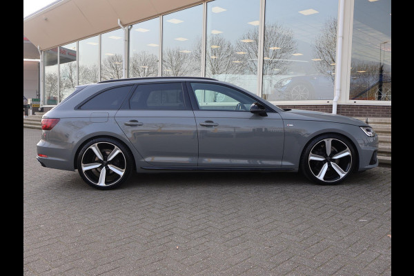 Audi A4 Avant 35 TFSI SPORT S LINE BLACK EDITION QUANTUMGRIJS + LEDER SPORTINTERIEUR | TREKHAAK | 20 INCH
